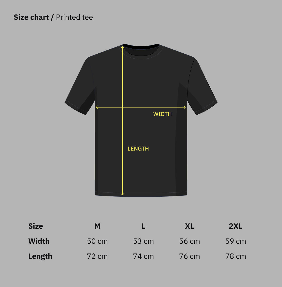 Printed Tee – The Throw